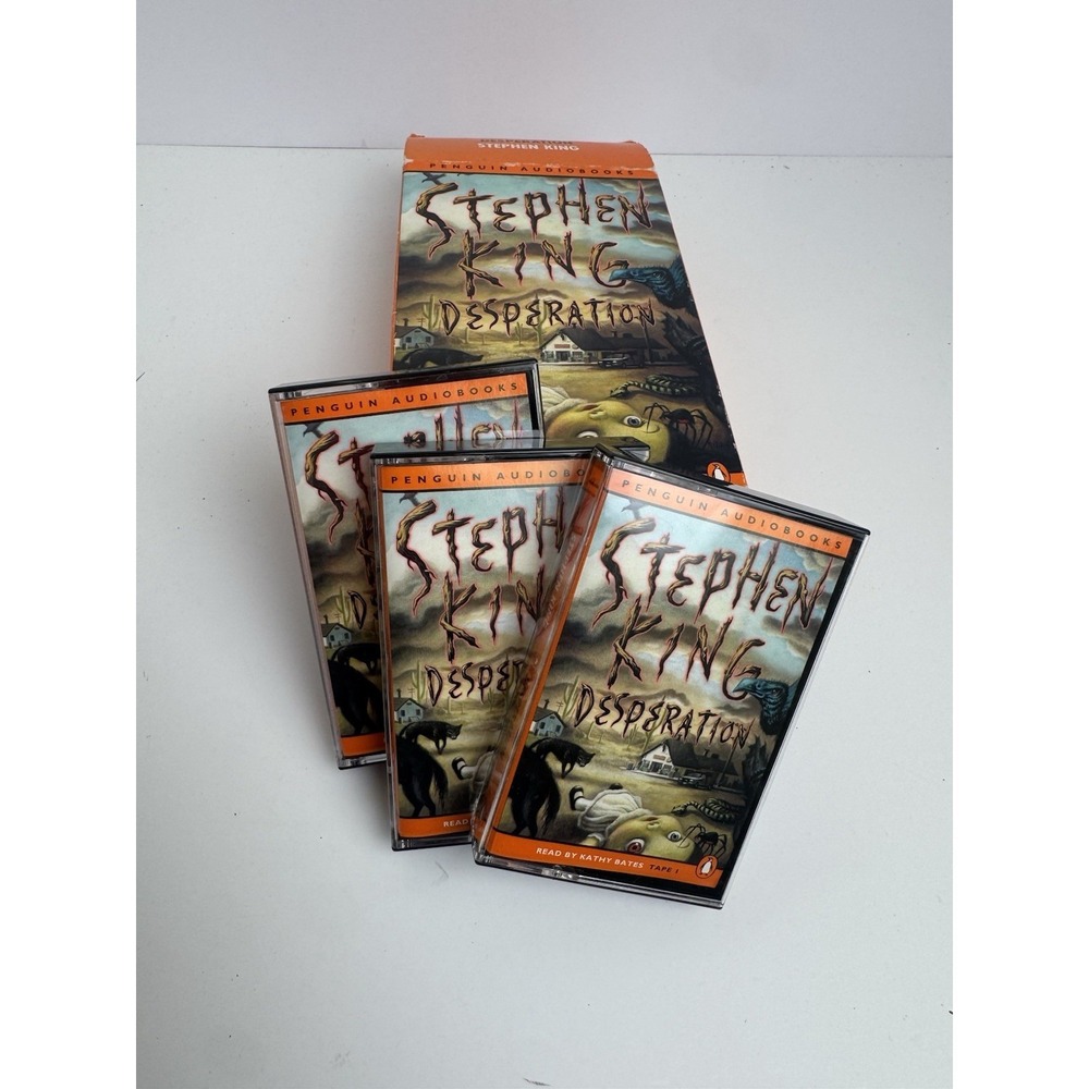 Stephen King Desperation Cassette Tape Audio Book Box Set 9 Hours 6 Cassettes
